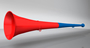 original my vuvuzela, 2-teilig, blau-rot