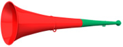 original my vuvuzela, 2-teilig, grn | rot
