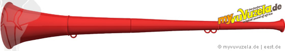 original my vuvuzela, 2-teilig, rot | rot