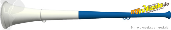 original my vuvuzela, 2-teilig, blau | weiß