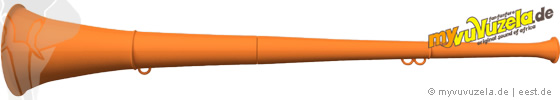 original my vuvuzela, 2-teilig, orange | orange
