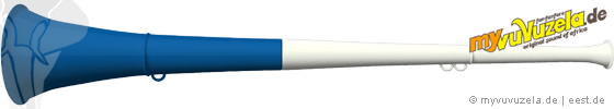 original my vuvuzela, 2-teilig, weiß | blau