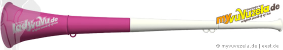 lady vuvuzela, 2-teilig, weiss-pink