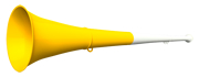 original my vuvuzela, 2-teilig, wei-gelb