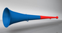 original my vuvuzela, 2-teilig, rot-blau