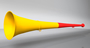 original my vuvuzela, 2-teilig, rot-gelb