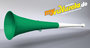 original my vuvuzela, 2-teilig, grün | weiß