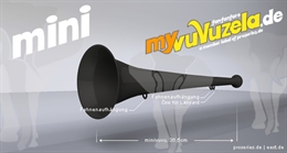 original my mini vuvuzela, 1-teilig, schwarz