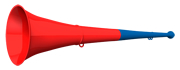 original my vuvuzela, 2-teilig, blau-rot