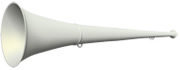 original my vuvuzela, 2-teilig, weiß | weiß