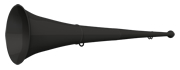 original my vuvuzela, 2-teilig, schwarz-schwarz