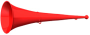 original my vuvuzela, 2-teilig, rot | rot