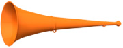 original my vuvuzela, 2-teilig, orange | orange
