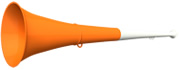original my vuvuzela, 2-teilig, weiß | orange