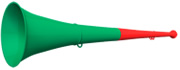 original my vuvuzela, 2-teilig, rot | grün