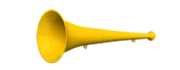 Vuvuzela 36cm gelb