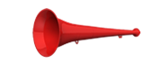 Vuvuzela 36cm rot