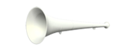 Vuvuzela 36cm weiss