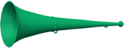 Vuvuzela 61cm gruen-gruen