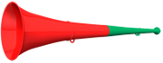 Vuvuzela 61cm gruen-rot