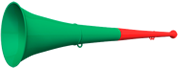 Vuvuzela 61cm rot-gruen