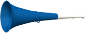 Vuvuzela 61cm weiss-blau