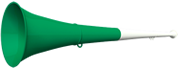 Vuvuzela 61cm weiss-gruen